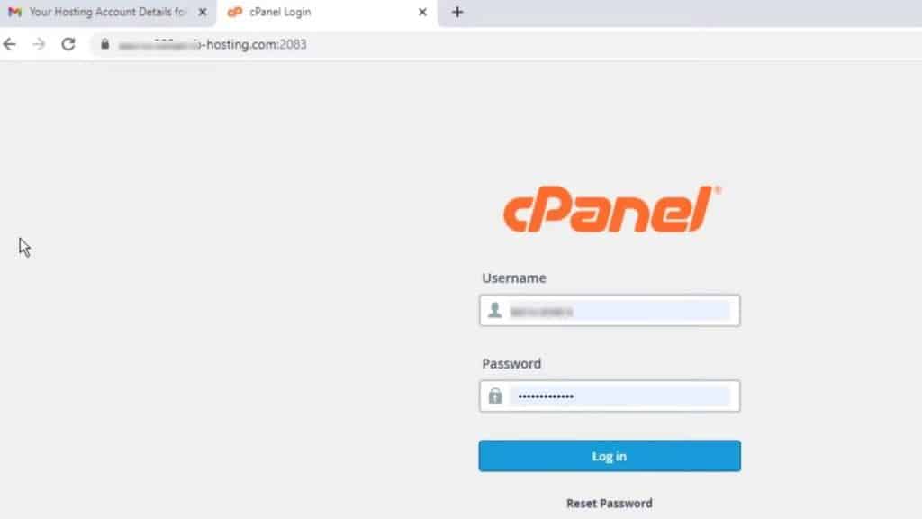 cPanel-Login