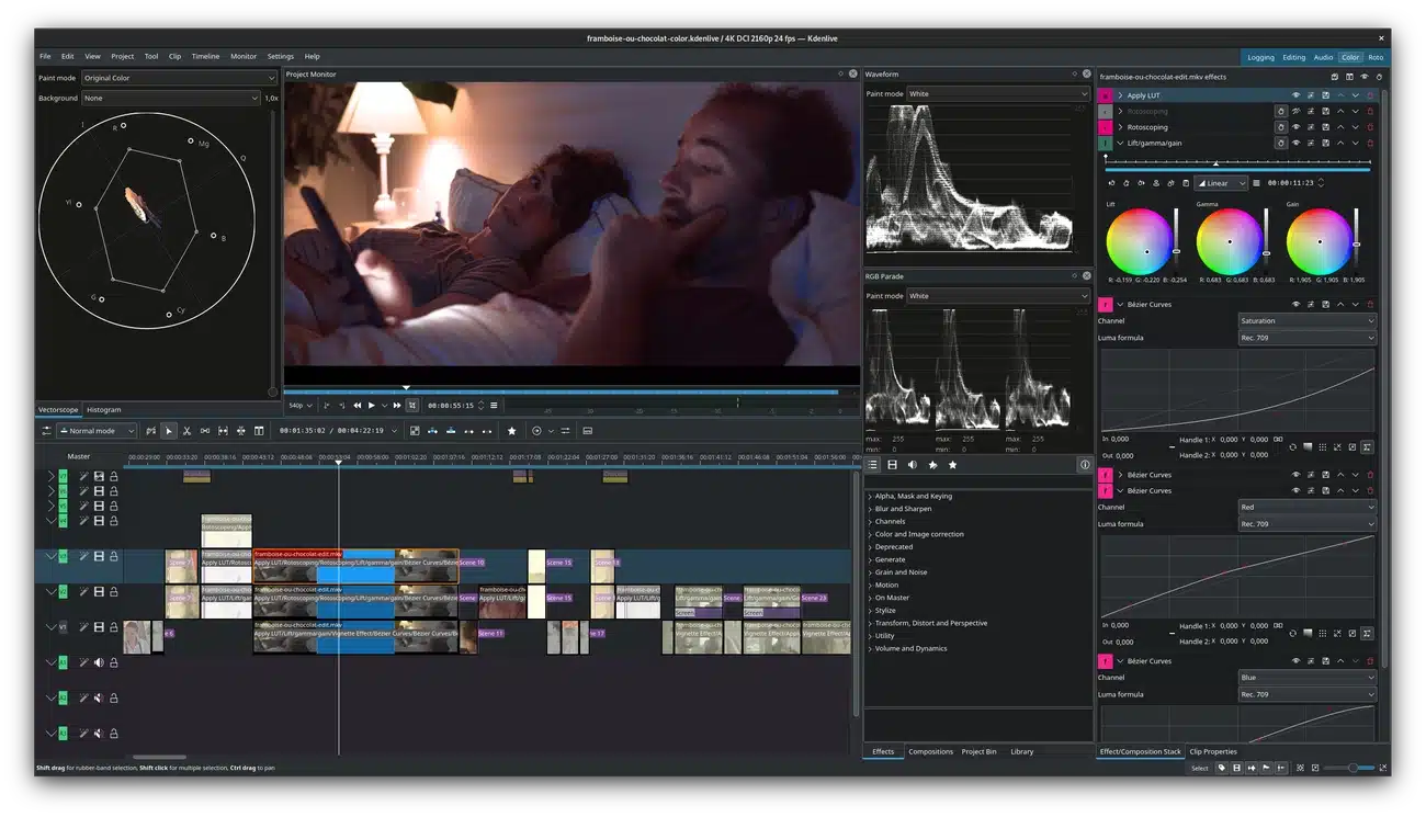 Kdenlive - darmowy program do montowania filmów