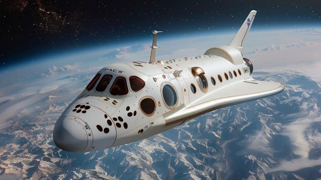 Turystyka kosmiczna, firmy takie jak SpaceX, Blue Origin i Virgin Galactic udostępniają podróże kosmiczne osobom prywatnym