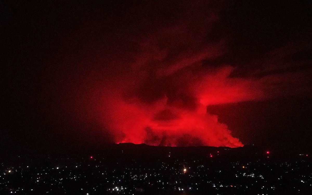 Erupcja wulkanu Nyiragongo (2021)