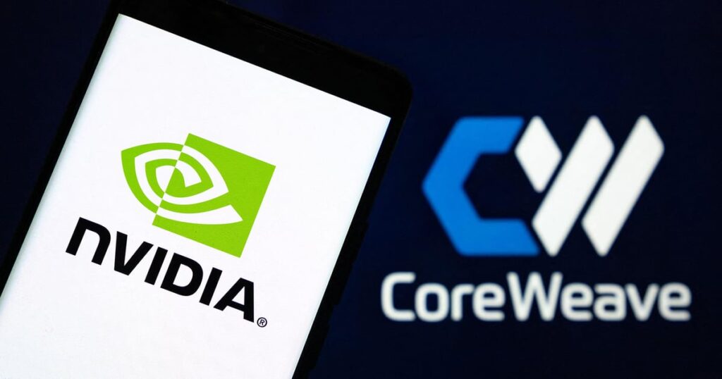Nvidia zwiększa inwestycję w CoreWeave o 2 miliardy dolarów – partnerstwo w infrastrukturze sztucznej inteligencji