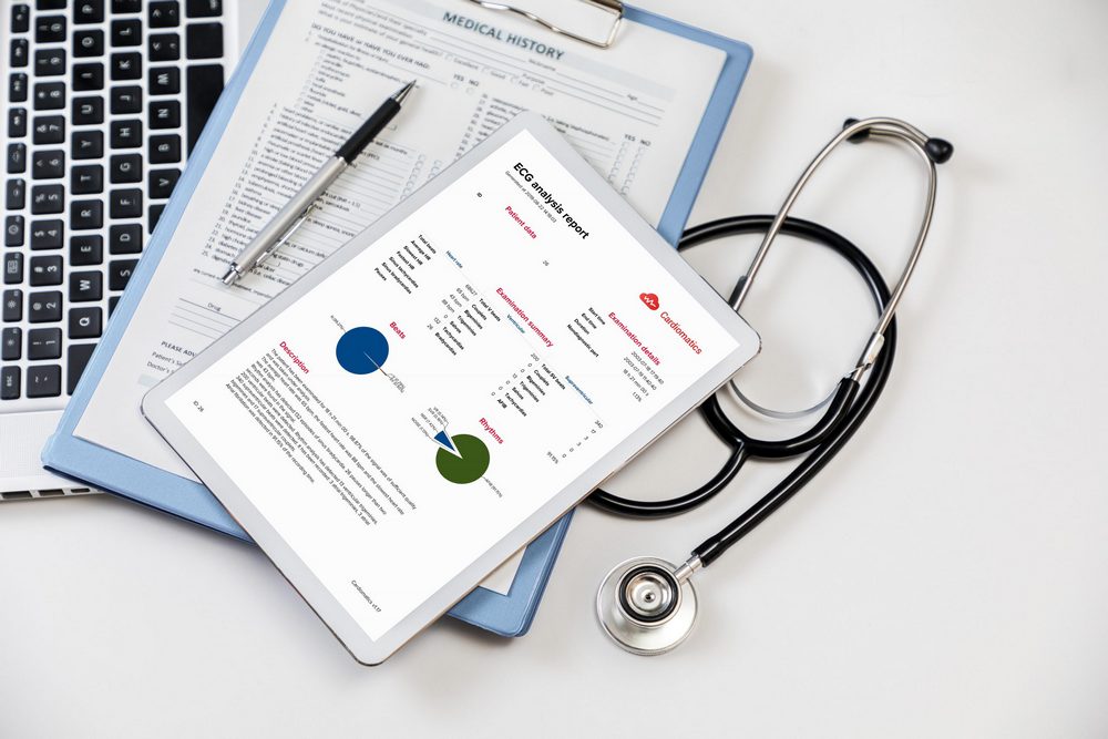 System Cardiomatics – analiza EKG na tablecie w gabinecie lekarskim, polskie wynalazki w medycynie oparte na AI