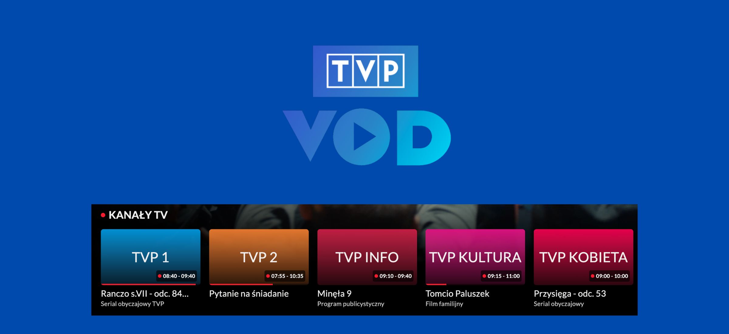 TVP VOD – najlepsza telewizja internetowa za darmo z kanałami TVP1, TVP2 i TVP Info na żywo