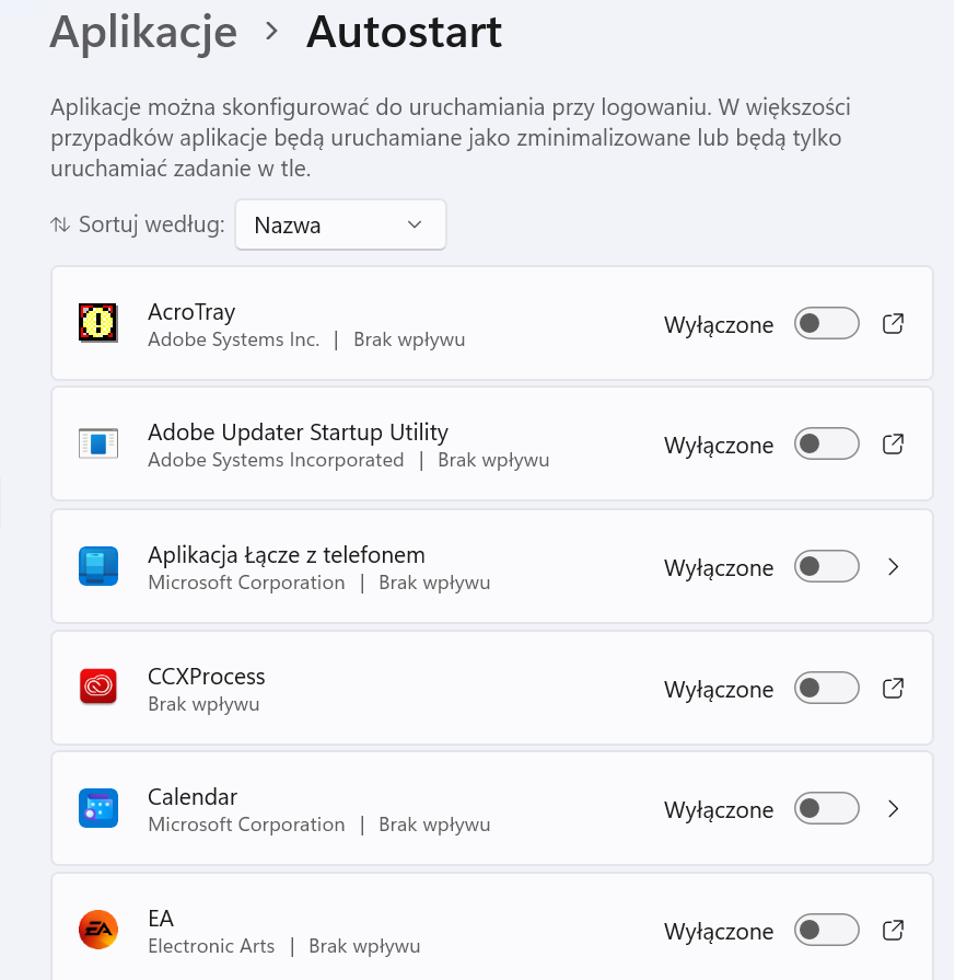 Windows 11 autostart – jak wyłączyć aplikacje uruchamiane przy starcie systemu