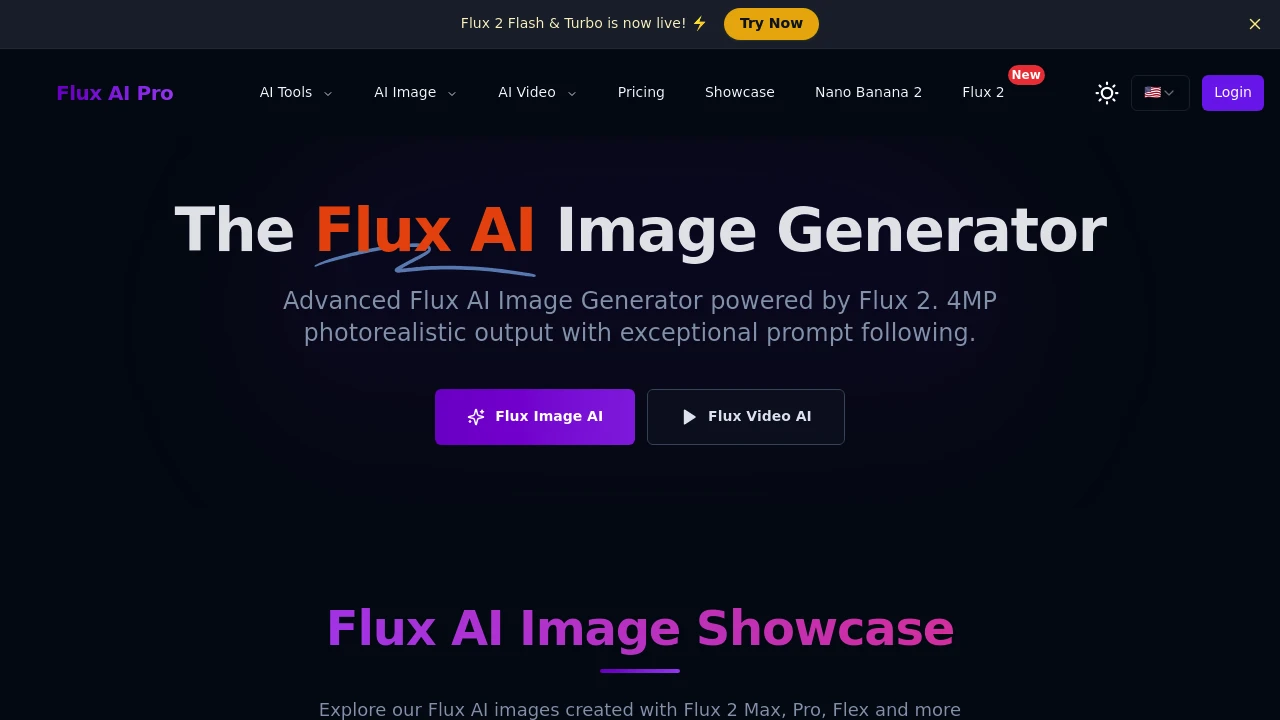 Interfejs Flux AI Image Generator – narzędzie AI do generowania obrazów