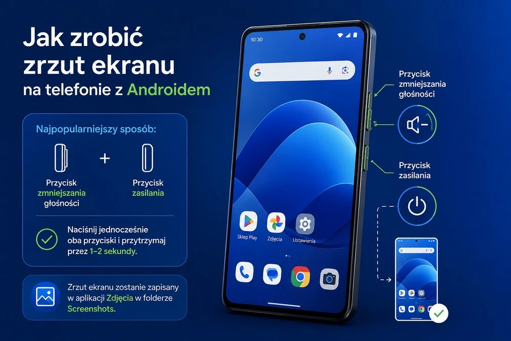 Jak zrobić zrzut ekranu na telefonie z Androidem - instrukcja