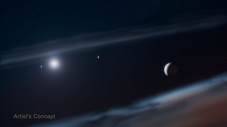 Teleskop Webba odkrył planetę ukrytą w blasku gwiazdy. To Beta Pictoris d Nowo odkryta trzecia planeta krążąca wokół Beta Pictoris, Beta Pictoris d, jest widoczna na zrekonstruowanych obrazach z NIRSpec (spektrografu bliskiej podczerwieni) Kosmicznego Teleskopu Jamesa Webba NASA. Zdjęcie: NASA