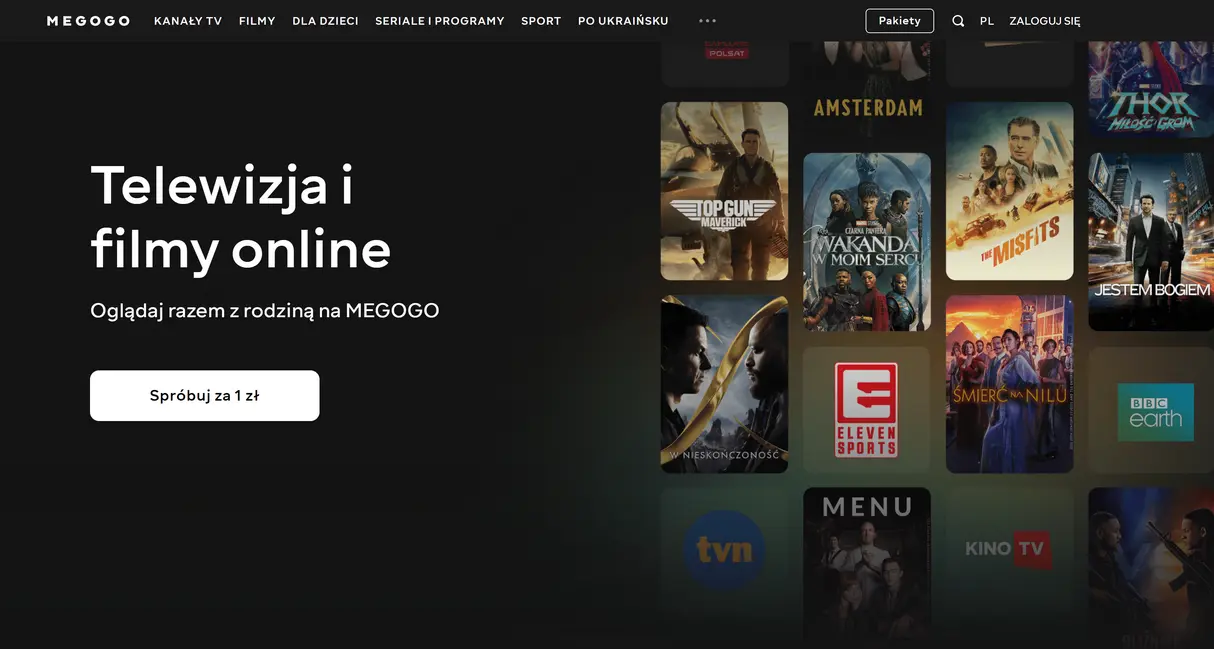 MEGOGO – telewizja i filmy online, kanały TV, VOD i Eleven Sports