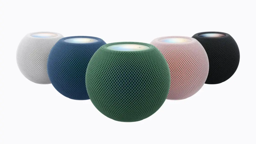Apple HomePod mini 2 w pięciu wersjach kolorystycznych Źródło: Apple