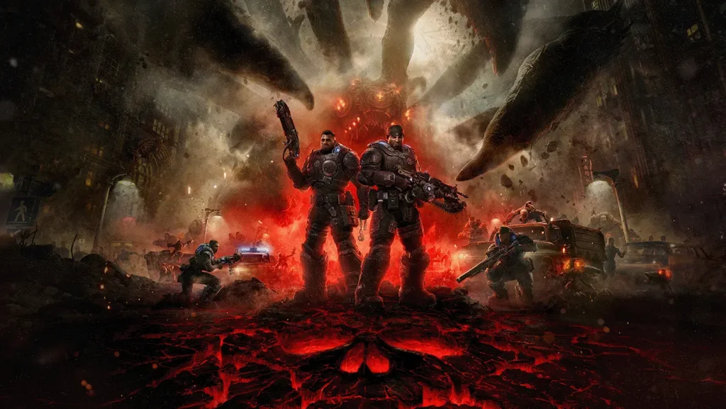 Gears of War: E-Day rusza dziś. Early Access startuje o 17:00, pełna premiera 6 października Gears of War: E-Day – Marcus Fenix i Dominic Santiago podczas walki z Locustami. Źródło: Xbox / materiały prasowe.