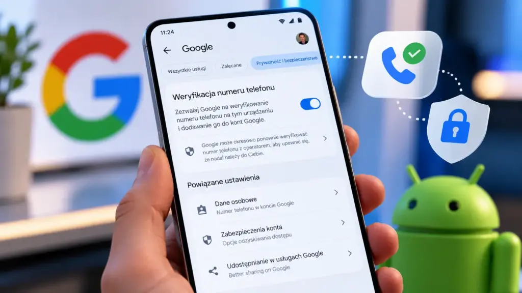 Google może automatycznie weryfikować twój numer telefonu. Sprawdź to ustawienie na Androidzie Google na Androidzie