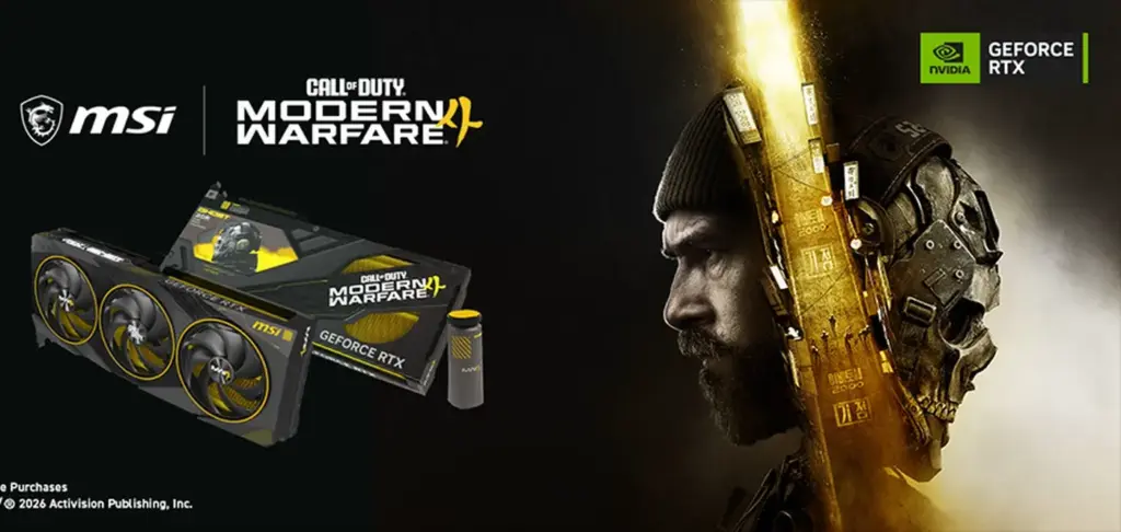 MSI GeForce RTX 5080 COD MW4 Edition. Źródło: MSI / Activision